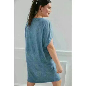 NWT Anthropologie Dress Size XS Saturday Sunday Blue Zelda Tunic Coastal